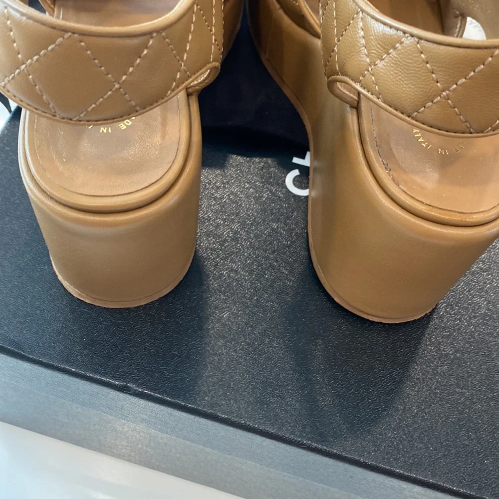 Chanel platform sandals 37 - Picture 3 of 7
